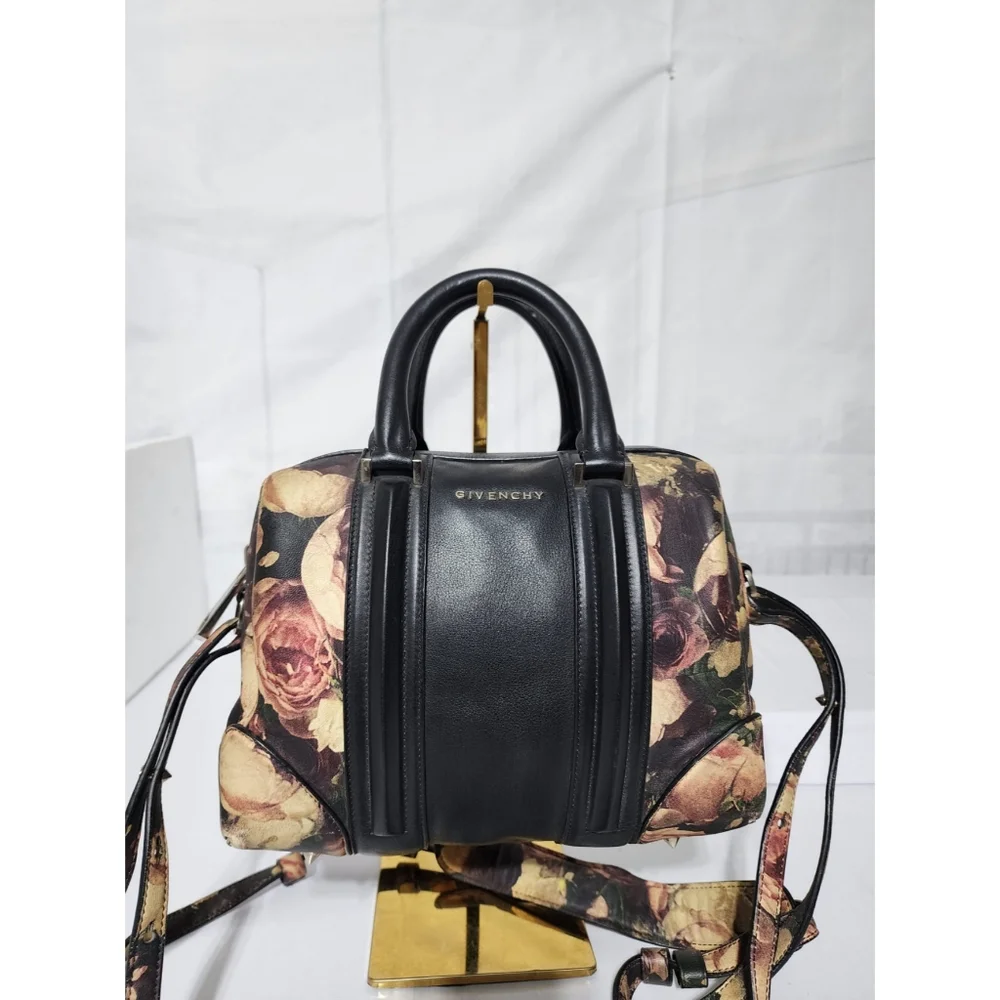 Givenchy Lucrezia Printed Leather Satchel Bag